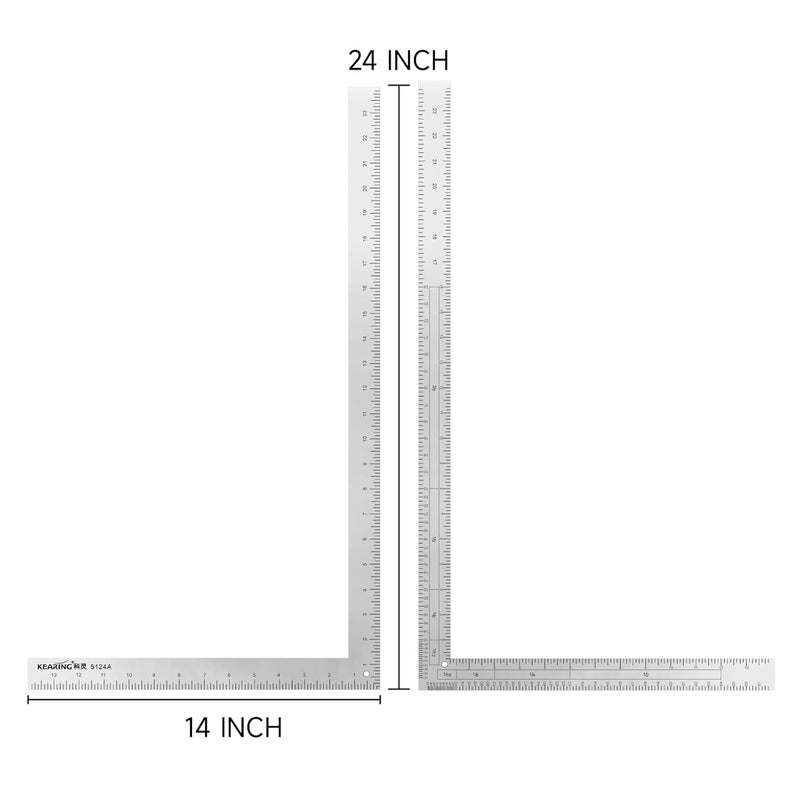 KEARING Fashion Designer's Ruler Kit, French Curve Ruler for Pattern Making, Light Aviation Aluminum Hip Curve Ruler, L-Square Ruler, Vary Form Curve Ruler for Pattern Making Sewing,Quilting - Image 3